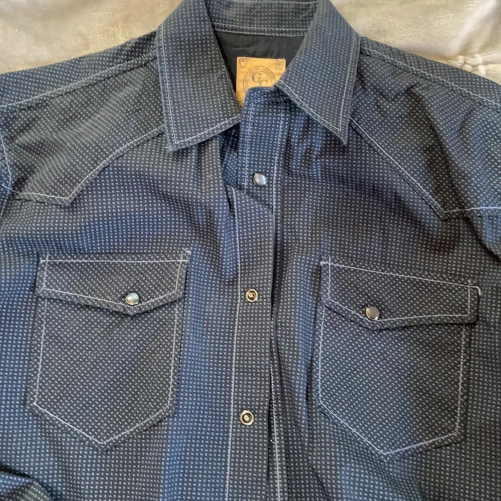 Blue button down - Picture 2 of 4
